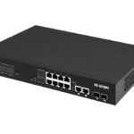 Smart Switch Web a Lungo Raggio 12 porte Gigabit PoE+ VLAN con 2 porte Gigabit RJ45 e 2 porte SFP, GS-5210PL