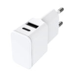 Caricatore Alimentatore USB-C™ e USB-A da Muro per Smartphone e Tablet Bianco