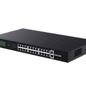 Switch Ethernet 26GE+2SFP con PoE a 24 porte, TEG1128P-24-410W