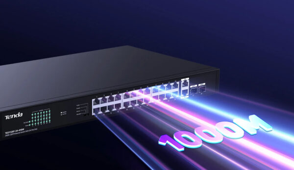 Switch Ethernet 26GE+2SFP con PoE a 24 porte, TEG1128P-24-410W - immagine 6