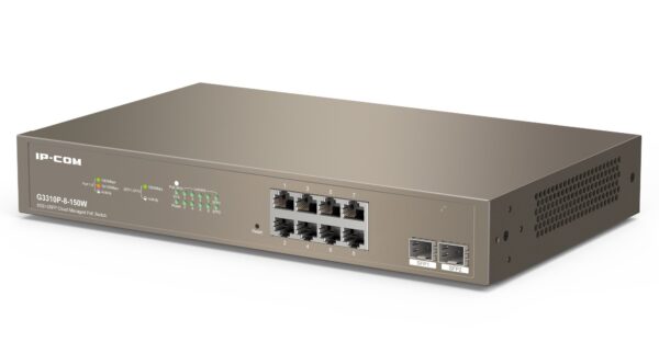 Switch PoE Cloud Managed 8GE+2SFP, G3310P-8-150W
