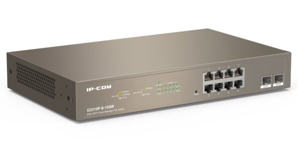 Switch PoE Cloud Managed 8GE+2SFP, G3310P-8-150W - immagine 2
