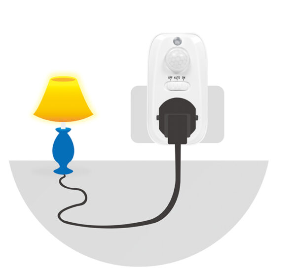 Adattatore Presa con Rilevatore di Movimento PIR 1x CEE 7/3 IP20 - immagine 5