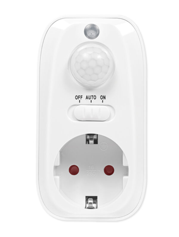 Adattatore Presa con Rilevatore di Movimento PIR 1x CEE 7/3 IP20 - immagine 3