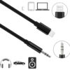 Cavo da Apple Lightning a Audio 3,5 mm M 1m Nero - immagine 3
