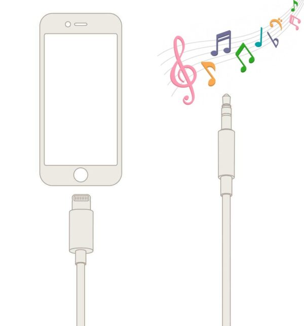 Cavo da Apple Lightning a Audio 3,5 mm M 1m Nero - immagine 5
