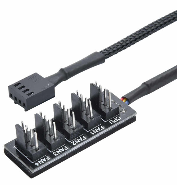 Cavo di Alimentazione per Ventole Hub Splitter PWM da 1 a 4 - immagine 3