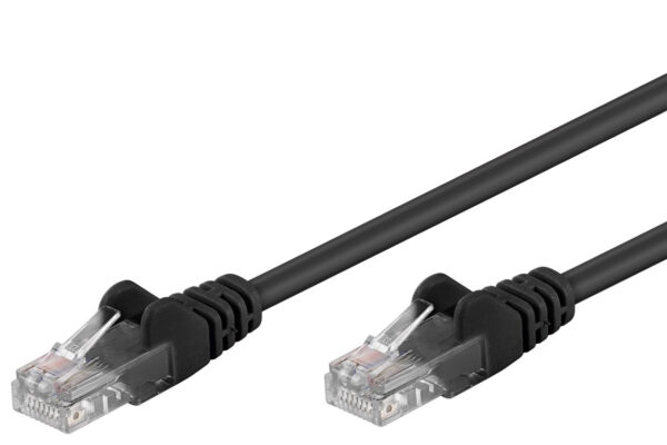 Cavo di rete Patch CCA Cat. 5e Nero UTP 10m - immagine 2