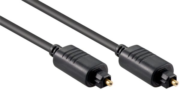 Cavo Audio Ottico Digitale Toslink (SPDIF) M/M 1m ø 5mm - immagine 2