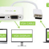 Adattatore DisplayPort ad HDMI/VGA 4K 30Hz - immagine 7