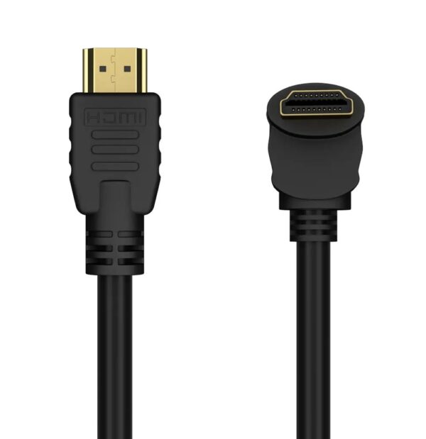 Cavo HDMI™ High Speed con Ethernet A/A M/M Angolato 90° 1m - immagine 4