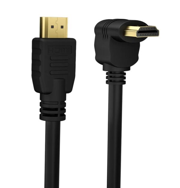 Cavo HDMI™ High Speed con Ethernet A/A M/M Angolato 90° 1m - immagine 3