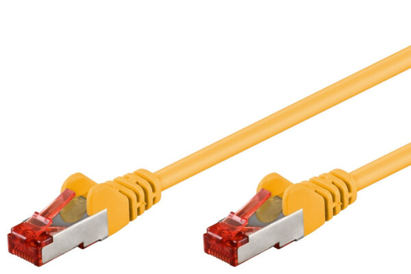 Cavo di rete Patch in rame Cat. 6 Giallo SFTP LSZH 0,25m - immagine 2
