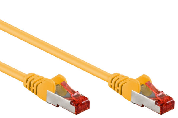 Cavo di rete Patch in rame Cat. 6 Giallo SFTP LSZH 0,25m - immagine 3