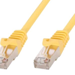 Cavo di rete Patch in rame Cat.6 Giallo SFTP LSZH 0,5m