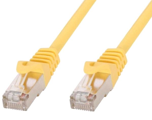 Cavo di rete Patch in rame Cat.6 Giallo SFTP LSZH 0,5m