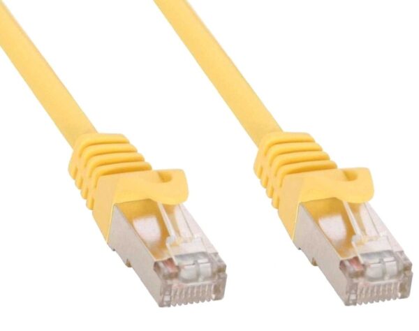 Cavo di rete Patch in rame Cat.6 Giallo SFTP LSZH 0,5m - immagine 2