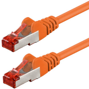Cavo di rete Patch in rame Cat. 6 Arancione SFTP LSZH 0,5m