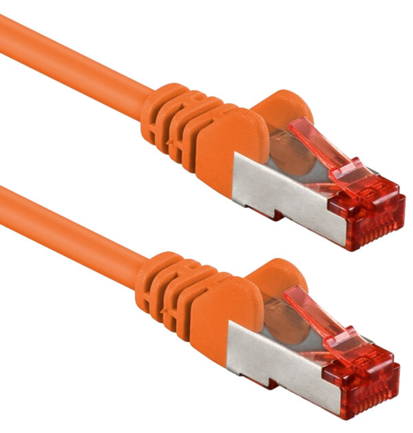 Cavo di rete Patch in rame Cat. 6 Arancione SFTP LSZH 0,5m - immagine 2