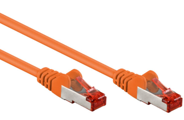 Cavo di rete Patch in rame Cat. 6 Arancione SFTP LSZH 0,5m - immagine 4
