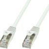 Cavo di rete Patch in rame Cat.6 Bianco SFTP LSZH 1m