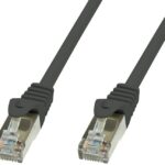 Cavo di rete Patch in rame Cat.6 Nero SFTP LSZH 3 metri