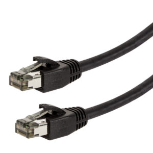 Cavo di Rete Patch in Rame Cat. 8.1 SFTP LSZH 0,5 m Nero