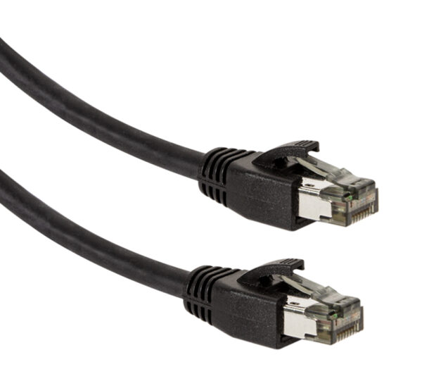 Cavo di Rete Patch in Rame Cat. 8.1 SFTP LSZH 0,5 m Nero - immagine 3