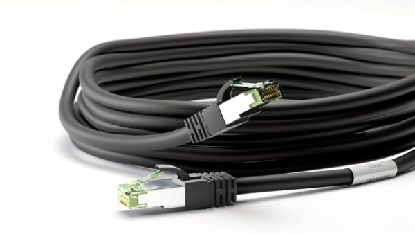 Cavo di rete Patch in rame Cat. 8.1 Nero SFTP LSZH 1m - immagine 5
