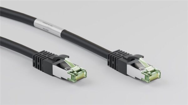 Cavo di rete Patch in rame Cat. 8.1 Nero SFTP LSZH 1m - immagine 4
