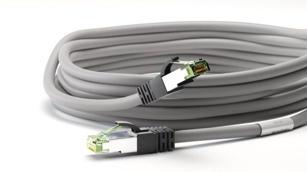 Cavo di rete Patch in rame Cat. 8.1 Grigio SFTP LSZH 1m - immagine 5