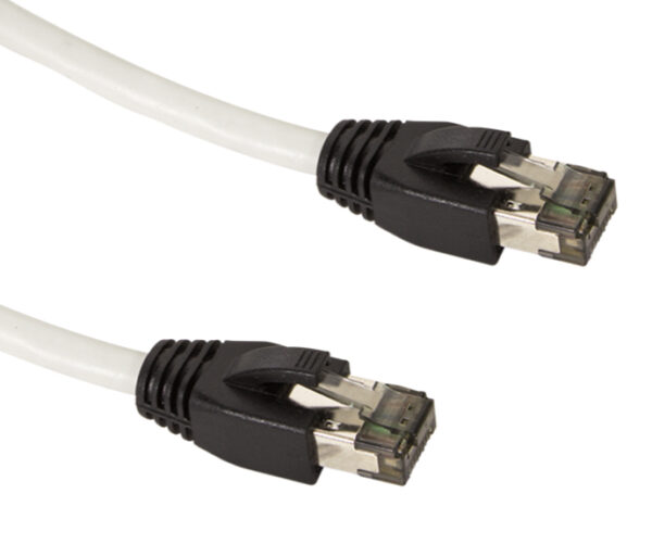 Cavo di Rete Patch in Rame Cat. 8.1 SFTP LSZH 1,0 m Grigio - immagine 3