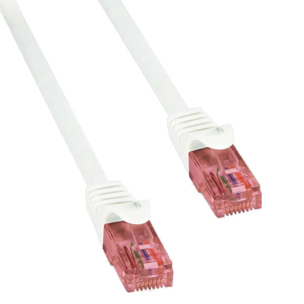 Cavo di Rete Patch in Rame Cat.6 Bianco U/UTP LSZH 0,5m - immagine 2
