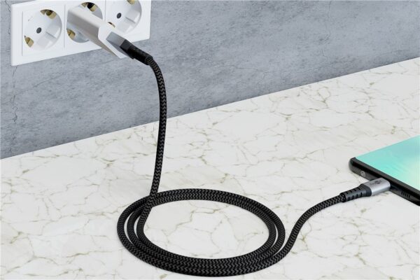 Cavo USB-C™ a USB A Connettori in Metallo e Rivestimento Tessuto 0,5m - immagine 4
