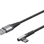 Cavo USB-C&trade; Maschio Angolato a USB-A Dritto 1m