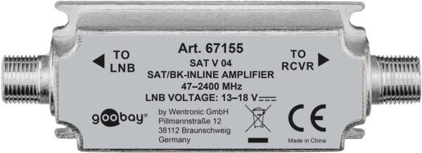 Amplificatore in Linea per Antenna SAT/BK 47 MHz - 2400 MHz - immagine 2