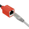 Adattatore RJ45 Cat.6A Classe EA Break Away Protezione Antistrappo 20cm - immagine 4