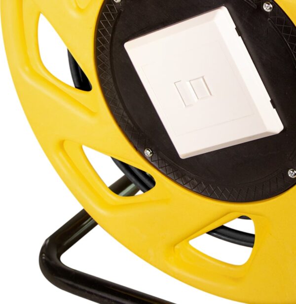 Cavo Patch Cat.7 Plug RJ45 S/FTP TPE con Avvolgicavo 60m Nero - immagine 2