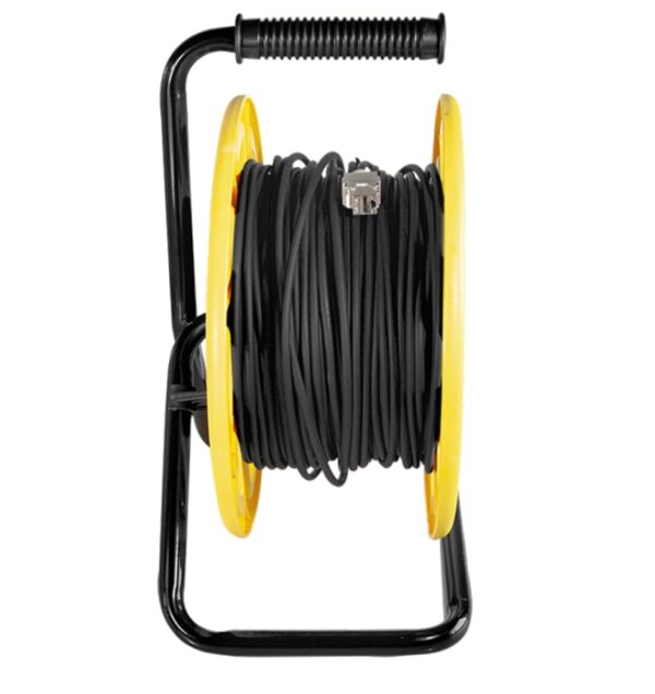 Cavo Patch Cat.7 Plug RJ45 S/FTP TPE con Avvolgicavo 60m Nero - immagine 5