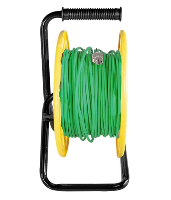 Cavo Patch Cat.7 Plug RJ45 S/FTP PUR con Avvolgicavo 60m Verde - immagine 5