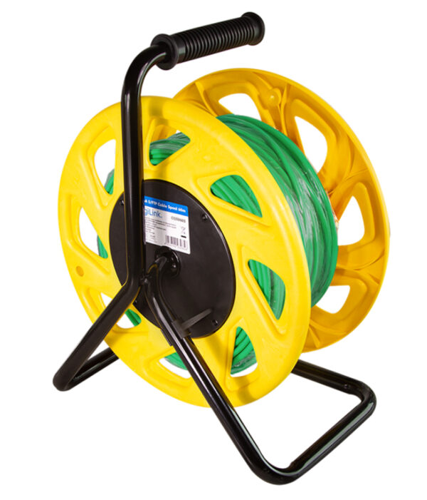 Cavo Patch Cat.7 Plug RJ45 S/FTP PUR con Avvolgicavo 60m Verde - immagine 8