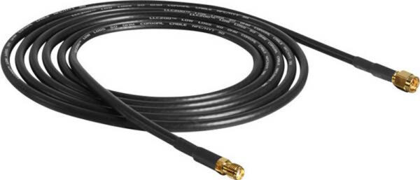 Cavo Antenna SMA M/F a Basse Perdite 10m Nero - immagine 2