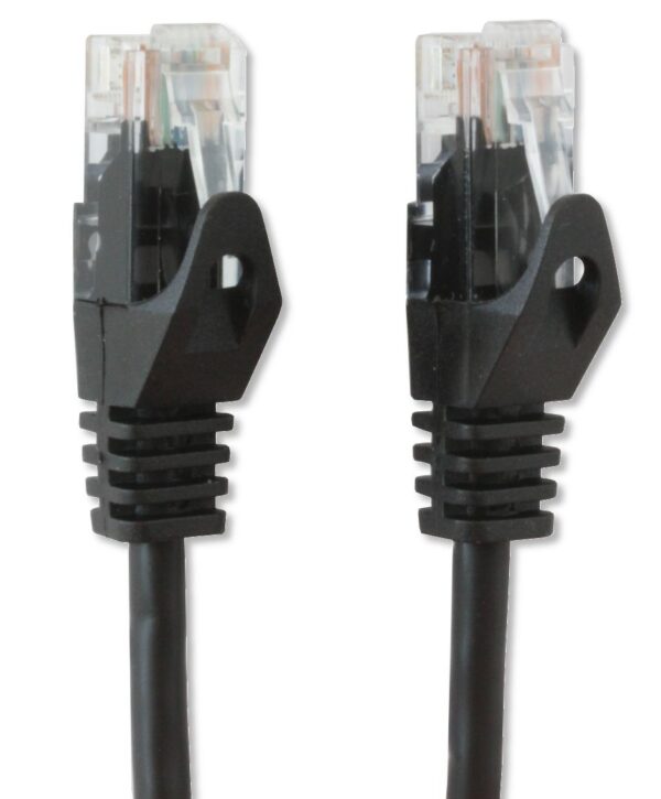 Cavo di Rete Patch in Rame Cat.6 Nero UTP 0,3 metri - immagine 4