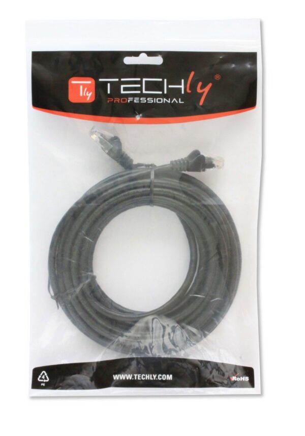 Cavo di Rete Patch in Rame Cat.6 Nero UTP 0,3 metri - immagine 2
