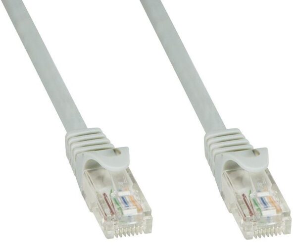 Cavo di Rete Patch in Rame Cat.6 Grigio UTP 0,5m - immagine 3