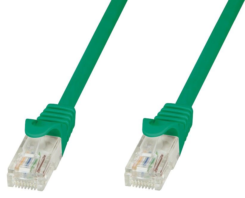 Cavo di Rete Patch in Rame Cat.6 Verde UTP 1m