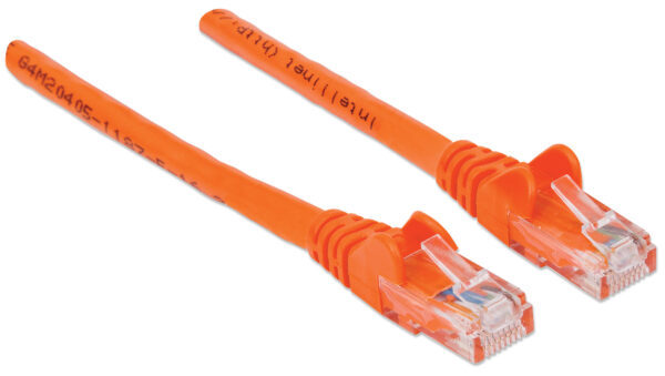 Cavo di rete Patch in Rame Cat. 6 Arancione UTP 2 mt - immagine 5