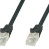 Cavo di Rete Patch in Rame Cat.6 Nero UTP 3 metri