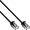 Cavo Patch di Rete Cat.6 UTP Slim 0,25m Nero - immagine 2