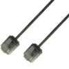 Cavo di rete Patch in Rame Ultra Slim Cat.6 Nero UTP 0,5 m
